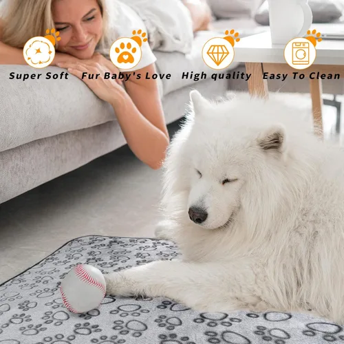 Miniatura 3 de LOKOZ Manta para Perros Pequeños para Perros Medianos y Grandes de Forro Polar Manta para Cachorros Lavable Mantas para Perros para Protección