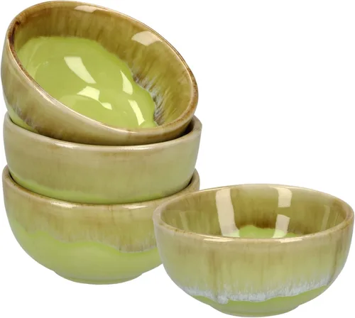 Miniatura 10 de Plato de cerámica para salsa de soja pequeños, 3 pulgadas, juego de 4 (negro n.º 2)