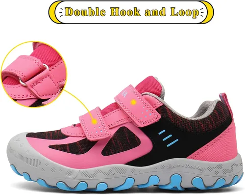 Miniatura 3 de Mishansha Zapatos de senderismo para niños y niñas de punto de malla tenis de caña baja para exteriores senderismo escalada correr