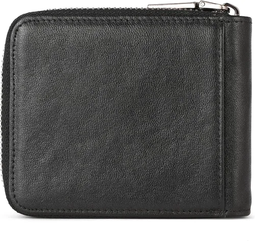 Miniatura 93 de LUKZIJAES Billetera de cuero genuino para hombre, con bloqueo RFID, delgada, plegable, bolsillo frontal, #3-Café, Vintage