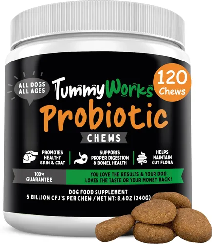 Miniatura 10 de Probióticos para perros y gatos TummyWorks El mejor polvo para aliviar diarrea, infecciones, prurito, comezón, alergías de piel y mal aliento.