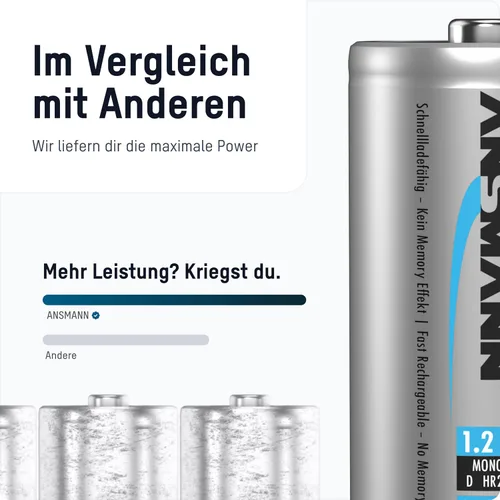 Miniatura 5 de Ansmann Max-E D 8500 mAh 2pk 5035362/01