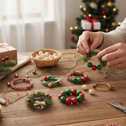 Miniatura 3 de BigOtters - 65 unidades de cuentas de madera natural sin acabado de 25 mm (1 pulgada), cuentas separadoras redondas para joyería DIY, decoración
