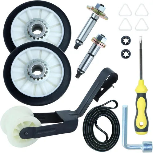 [Actualizado] Kit de reparación de secadora 4392065 con kit de rodillo de tambor 349241T 691366 polea tensora 341241 correa de secadora WPW10359269