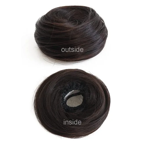 Miniatura 5 de 2 extensiones de moño de cabello, accesorio de peluca, extensiones de cabello rizado y ondulado, extensiones de cabello recogido, extensión de moño