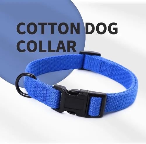 Miniatura 4 de Mile High Life Collar ajustable de polialgodón suave y fuerte con hebilla de liberación rápida para perros pequeños a grandes