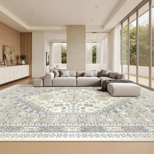Miniatura 30 de zesthome Alfombra 4x6 - Alfombra Resistente a Manchas Lavable, Alfombras con Respaldo Antideslizante para Sala de Estar, Alfombras Pequeñas de Área
