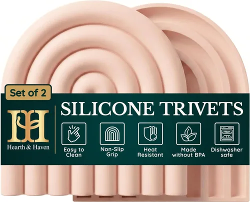 Salvamanteles de silicona para platos calientes, resistentes al calor, soportes antideslizantes para ollas de cocina y posavasos, almohadillas