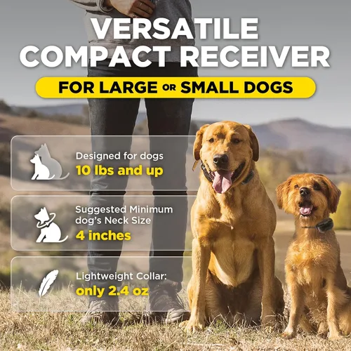 Miniatura 6 de Dogtra 200iQ Collar E de entrenamiento remoto – 100 niveles, tono, vibración, rango de 1/2 milla – Compacto, impermeable, control con una sola mano