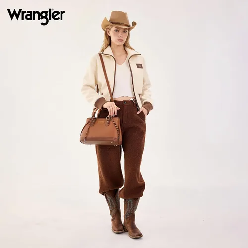 Miniatura 6 de Wrangler - Juego de 2 bolsas de mano con asa superior de cuerda trenzada y bolsa clásica