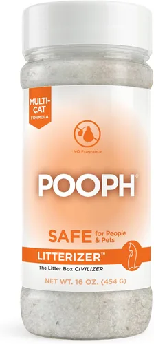 Miniatura 9 de POOPH Kitty Spray eliminador de olores, 32 onzas, desmantela olores sobre una base molecular, gatos, ambientador, eliminador, orina, caca, orina