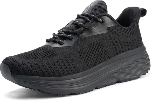 Miniatura 7 de AVW Zapatos de trabajo antideslizantes para mujeres, zapatillas deportivas resistentes al agua para caminar, zapatos para servicio de alimentos