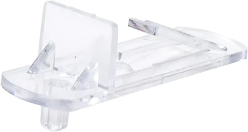 Miniatura 4 de Bitray Pinzas de bloqueo para estante, clips de soporte autobloqueantes para orificios de 13/64 pulgadas de diámetro y estante de 19/32 pulgadas, 50