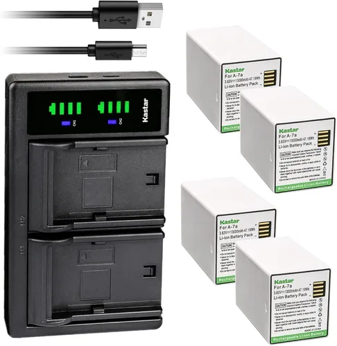 Miniatura 7 de Kastar LTD2 - Cargador de batería USB compatible con cámara Arlo Pro 3 XL VMC4040P, cámara de reflector Pro 3 VMA5410-10000S, VMA5600