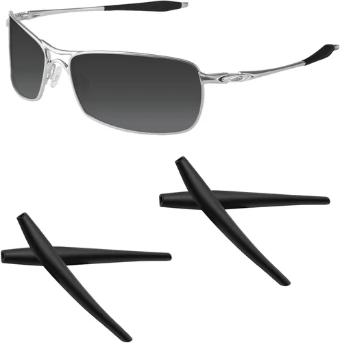 Acefrog 2 pares de calcetines mejorados de silicona suave de repuesto para gafas de sol Oakley Crosshair 2.0 OO4044, ajuste perfecto, negro