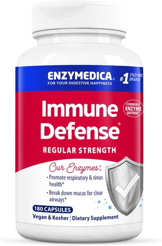 Miniatura 8 de Enzymedica Cápsulas de fuerza regular de defensa inmunológica, suplemento enzimático proteolítico para hombres y mujeres, suplemento de apoyo a