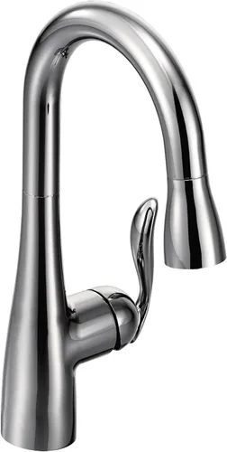 Moen Arbor Grifo de barra desplegable cromado con una sola manija con Reflex, 5995, 0.375