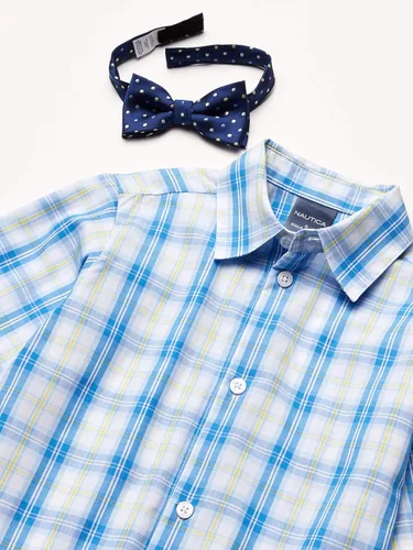 Miniatura 4 de Nautica Boys' 4-Piece Set with Dress Shirt, Bowtie, Vest and Pants