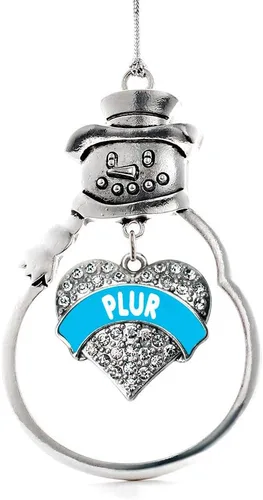 Miniatura 19 de Adorno de plata inspirada, diseño de muñeco de nieve con circonitas cúbicas