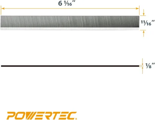 Miniatura 6 de POWERTEC Cuchillas de ensamblador de 6 pulgadas para Delta 37-190 37-195 37-205 37-220 37-275X, JET JJ-6CS Jointer, repuesto para cuchillos