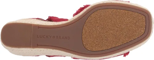 Miniatura 4 de Lucky Brand Sandalias de cuña Mindra para mujer, Azul