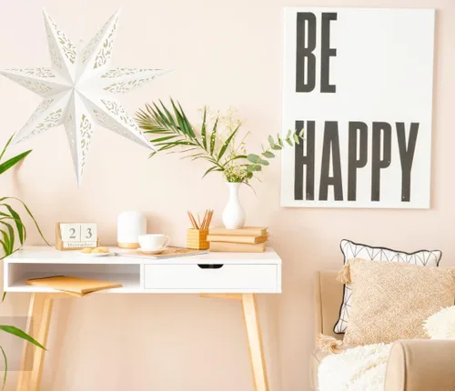 Miniatura 5 de Lámpara de estrella de papel hueca con diseño de estrella colgante para decoración de bodas, Navidad, festividades, cumpleaños, celebración (Blanco)