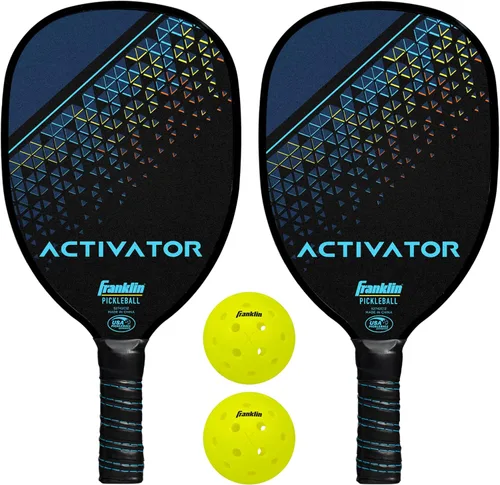 Miniatura 14 de Franklin Sports Juego de paletas y pelotas de pickleball - Raquetas de madera para pickleball + bolas - Activador - Aprobado por USAPA Juego