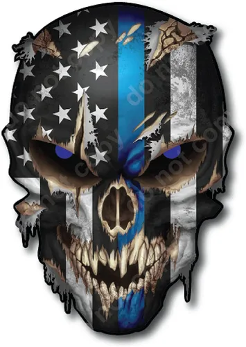 Miniatura 11 de Calcomanías de Haley Bandera Americana Calavera Adhesiva - Vinilo 3M, Ojos Reflectantes, para Autos y Camiones, Uso en Interiores, Calidad Premium