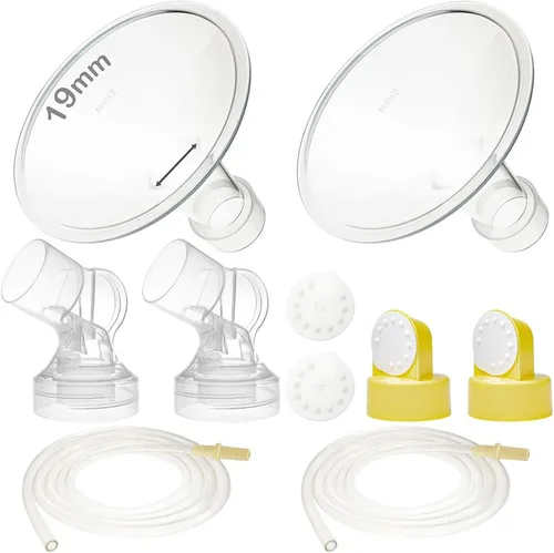 Miniatura 12 de Piezas de bomba Nenesupply con bridas de 27mm Compatibles con piezas de la bomba Medela Pump in Style Accesorios para bomba de pecho No son piezas