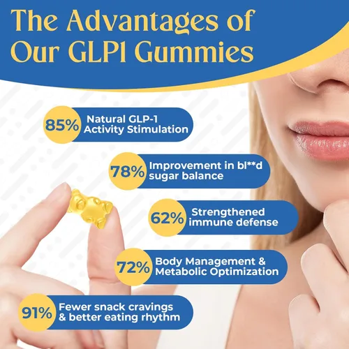 Miniatura 6 de GLP-1, suplemento de GLP-1 para mujeres y hombres Fórmula científica de 17 en 1, gomitas de GLP1 con berberina, Akkermansia para la absorción