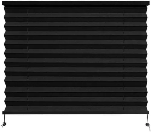 Miniatura 23 de Dulepax Persianas plisadas, 14 pulgadas de ancho x 24 pulgadas de largo, color negro, para caravana, remolques de viaje, ventana de autocaravana