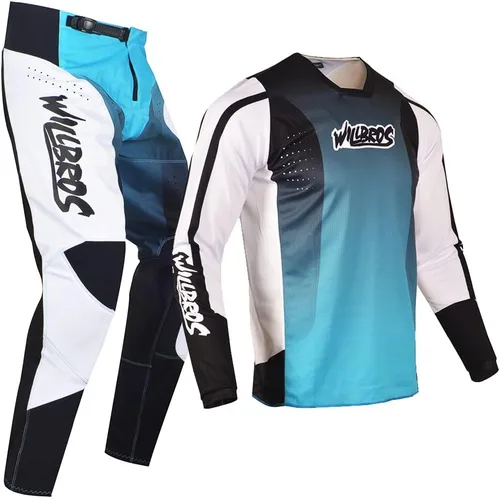 Miniatura 3 de Conjunto de Camiseta y Pantalones de Motocross para Hombre, Equipo MX para Bicicleta de Tierra Todoterreno, Ropa de Carreras para Adultos