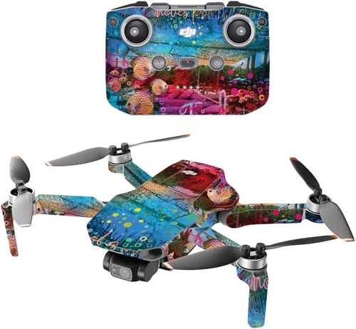 MightySkins - Compatible con DJI Mini 2 Dron portátil - Tropical Resort | Funda protectora de vinilo duradera y única | Fácil de aplicar, quitar y