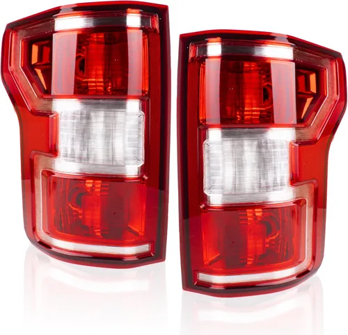 Boine F150 - Luz trasera compatible con Ford F150 F-150 2018 2019 2020 - Lámpara de freno trasera del lado del conductor y del pasajero, bombilla y