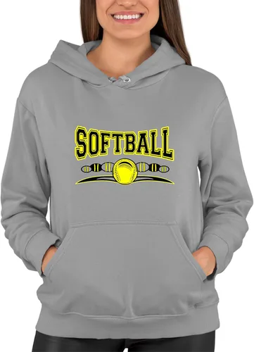 Miniatura 2 de Go All Out Sudadera con capucha para hombre y mujer con diseño fresco de softball
