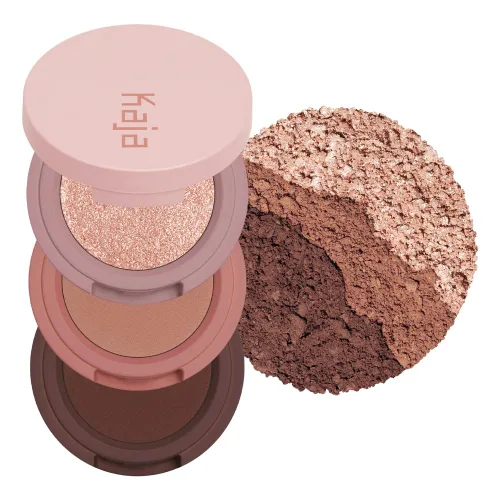 Miniatura 16 de Kaja Beauty Bento Collection - Trío de sombras de ojos elásticas Tonos naranja melocotón, tamaño de viaje, 02 Flor de Naranja, premio Allure Best