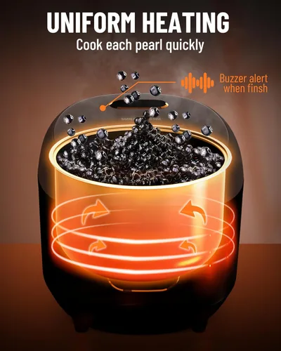 Miniatura 3 de WantJoin Boba Maker Machine - Máquina comercial Boba Cooker comercial Boba Pearl Maker para té de burbujas, té con leche, olla Boba para perlas
