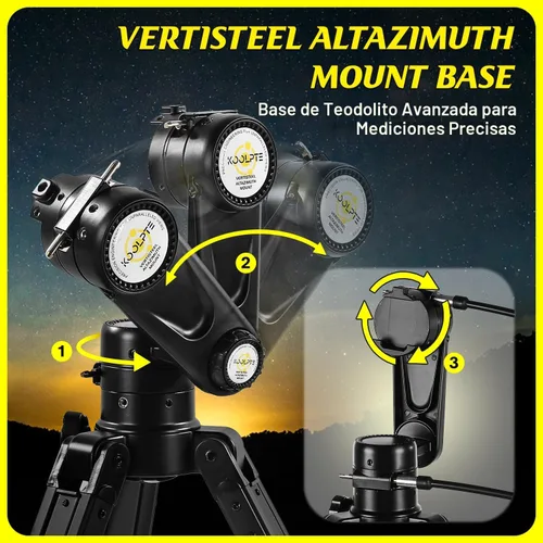 Miniatura 3 de Telescopio 90mm de apertura 900mm - Base de montaje AZ Vertisteel de alta precisión de ajuste, aumento 45-450x, control remoto inalámbrico