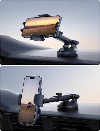 Miniatura 7 de Lamicall Soporte de teléfono para automóvil - [Ventosa de grado militar más fuerte] Soporte de teléfono con rotación de 360° para tu automóvil