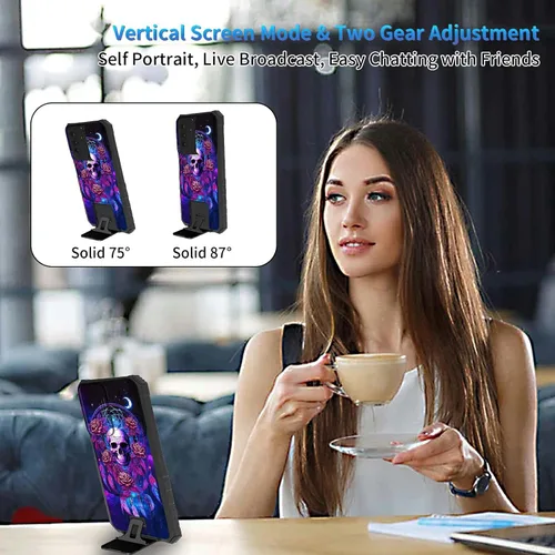 Miniatura 626 de Funda para Samsung Galaxy S22 Ultra 5G, Galaxy S22 Ultra con cubierta de cámara deslizante, funda resistente de doble capa con función atril Black