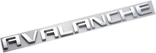 Miniatura 6 de Aimoll - 1 placa de identificación de avalancha de repuesto para GM Chevrolet (negro)