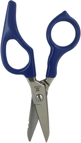 Miniatura 6 de Zeluga 12-229 Tijera de electricista de acero inoxidable resistente de 5 pulgadas con mango ergonómico