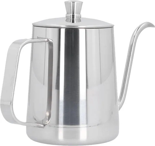 Miniatura 9 de Hervidor de café de acero inoxidable 304 de 20.3 fl oz vierte sobre la olla de café para el hogar cocina cafetera jarras