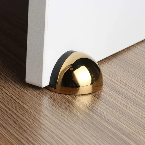 Miniatura 3 de Tope de puerta de acero inoxidable cepillado, tope de puerta adhesivo 3M para hotel, hogar, restaurante, sin necesidad de taladrar, montaje