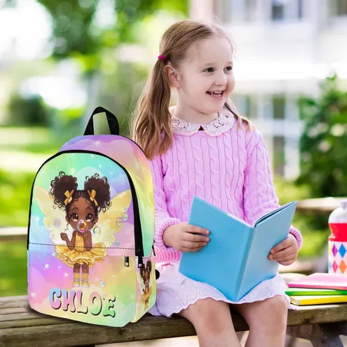 Miniatura 105 de Texto personalizado Elefante desgaste gafas mochila mochila mochila casual Daypack bolsa para mamá niñas, color86-4, Mochilas Daypack