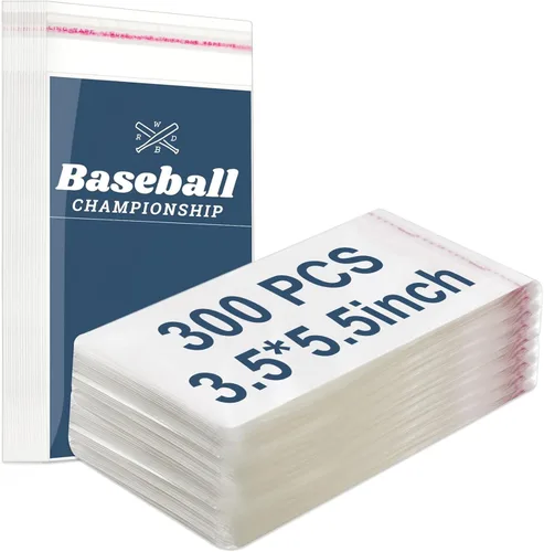 Miniatura 10 de Lewtemi 100 fundas graduadas para tarjetas, bolsas resellables de equipo para tarjetas de intercambio, béisbol, deportes, losas, protección de losas