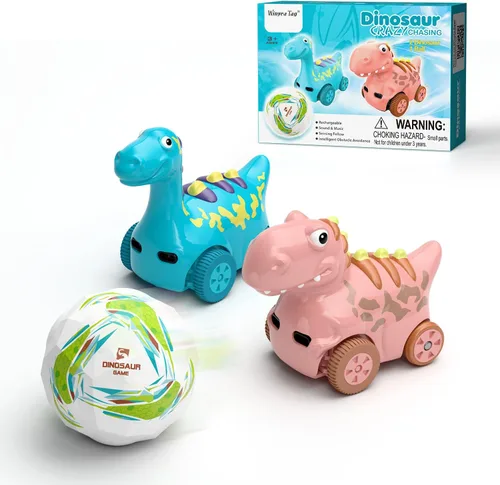 Miniatura 9 de Winyea Tag Juguete musical interactivo de dinosaurio que sigue caminando, juguete de desarrollo musical sensorial recargable, divertido juguete