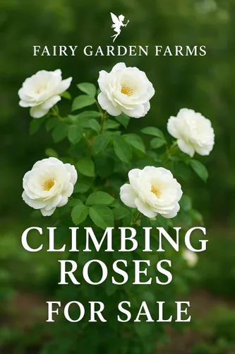 ONE Tiny - Rosa trepadora blanca viva, plantas de arbusto Cicel Brunner, macetas de 3 pulgadas, crece enormemente, planta de primer año de más de 20