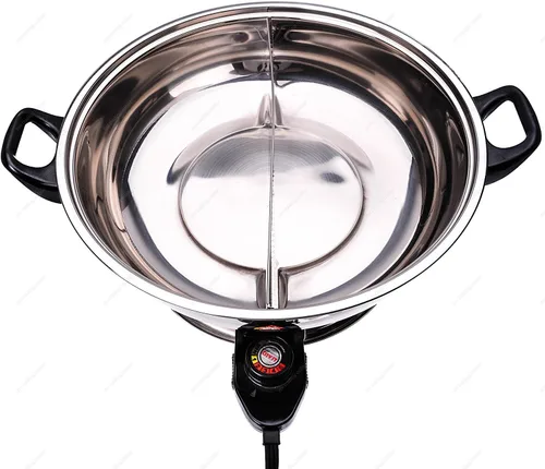 Miniatura 2 de Olla caliente de Shabu Shabu, olla caliente mongol eléctrica con el divisor