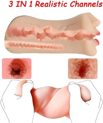 Miniatura 3 de Masturbador masculino realista de monstruo con vagina de bolsillo, juguete sexual para adultos de TPE alienígena, agujero apretado, masturbador